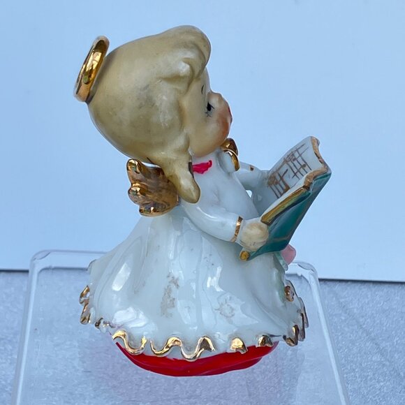 Geo Z Lefton Christmas Angel Choir Girl with Puppy Bell - Picture 10 of 13